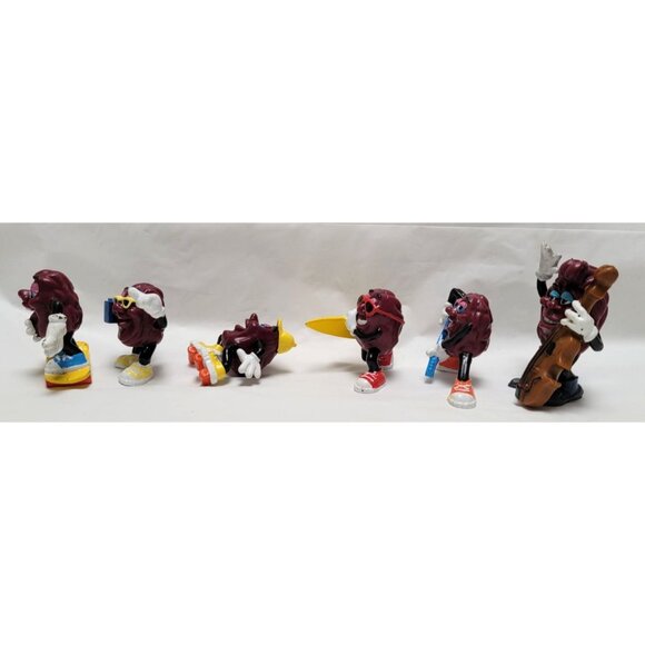 Lot of 6 Vintage California Raisins PVC Figurines Musical Sporty Themes - Lot B - Picture 3 of 7